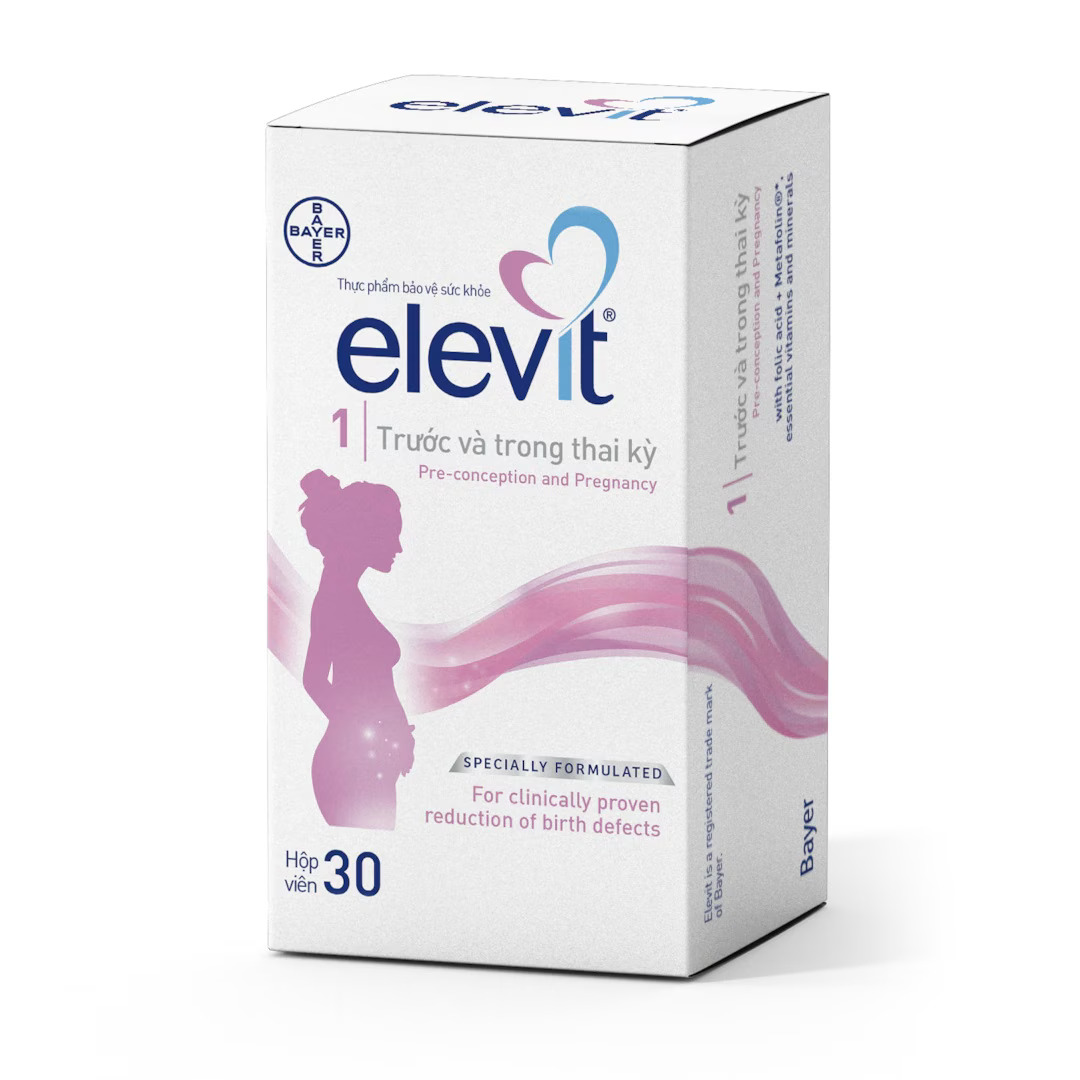 Viên uống Elevit bổ sung vitamin tổng hợp cho bà bầu (Hộp 30 viên)