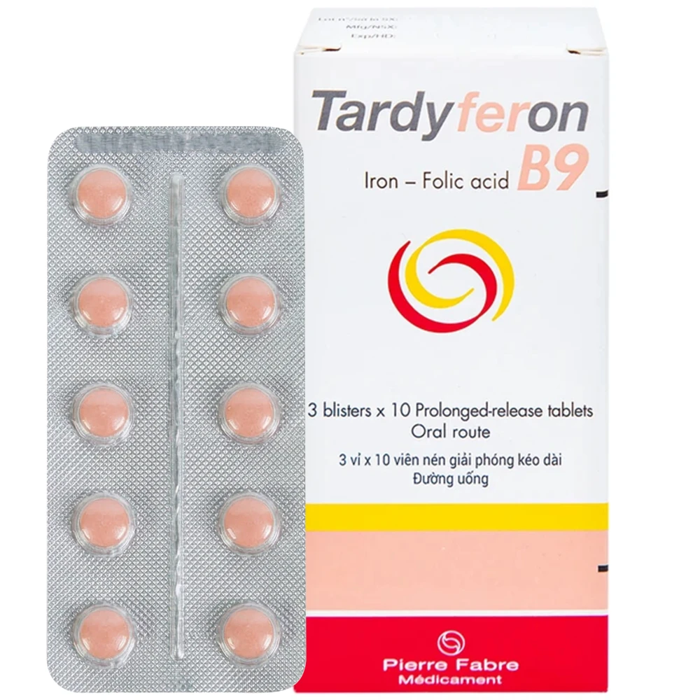 Thuốc Tardyferon B9 Pierre Fabre